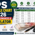 BPS Pay Scale Chart 2026: Salary, Allowances and Take-Home Calculator