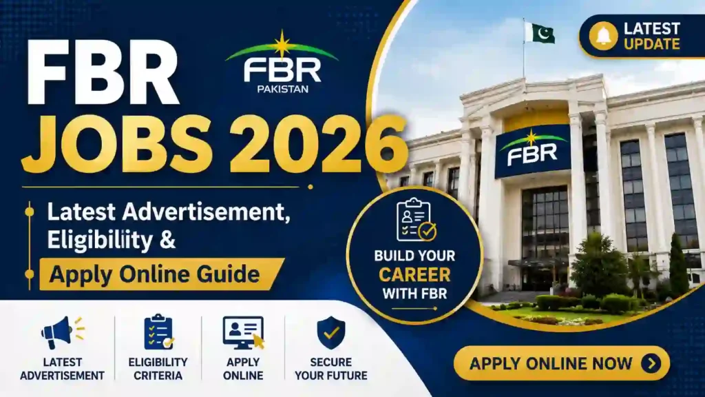 FBR Jobs 2026 – Latest Advertisement, Eligibility & Apply Online Guide
