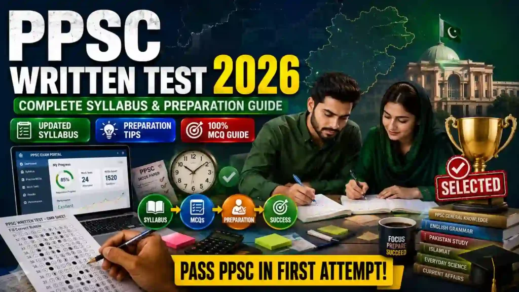 PPSC Written Test Syllabus & Preparation Tips 2026 The Complete Guide for Punjab Government Job Aspirants