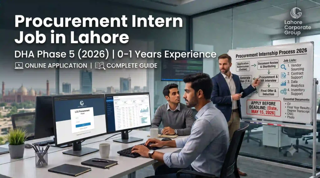 Procurement Intern Job in Lahore DHA Phase 5 (2026)