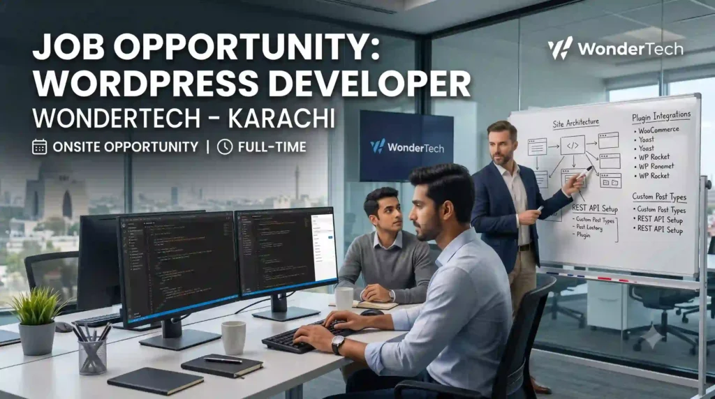 WordPress Developer Job in Karachi – WonderTech Onsite Full-Time