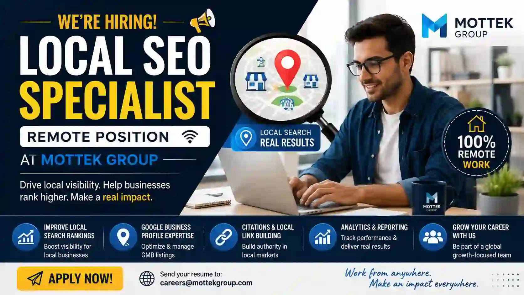 Local SEO Specialist Job Opening – Remote Position at Mottek Group (2026)