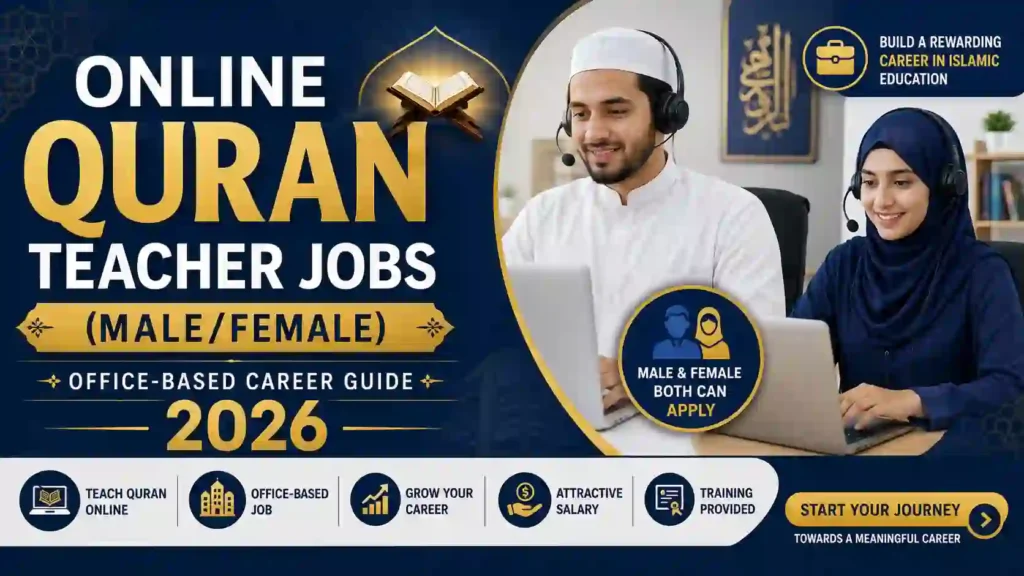 Online Quran Teacher Jobs (MaleFemale) – Office-Based Career Guide 2026